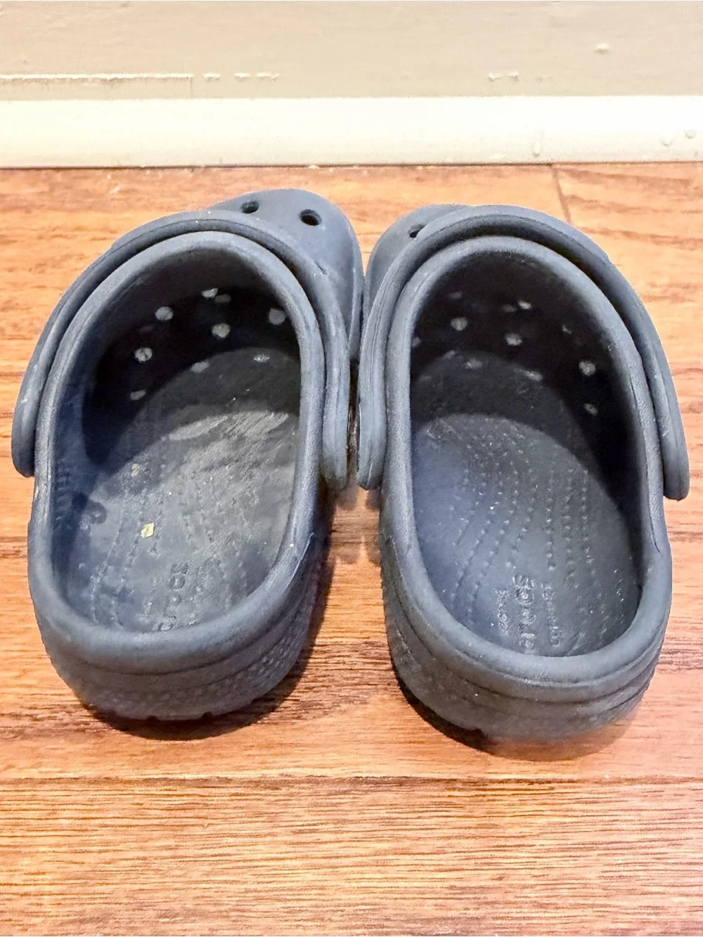 CROCS Kids Clog in Dark Navy Blue with Heel Strap